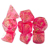 Chessex: Lab Dice - Shimmer Ignis/gold (with bonus die).