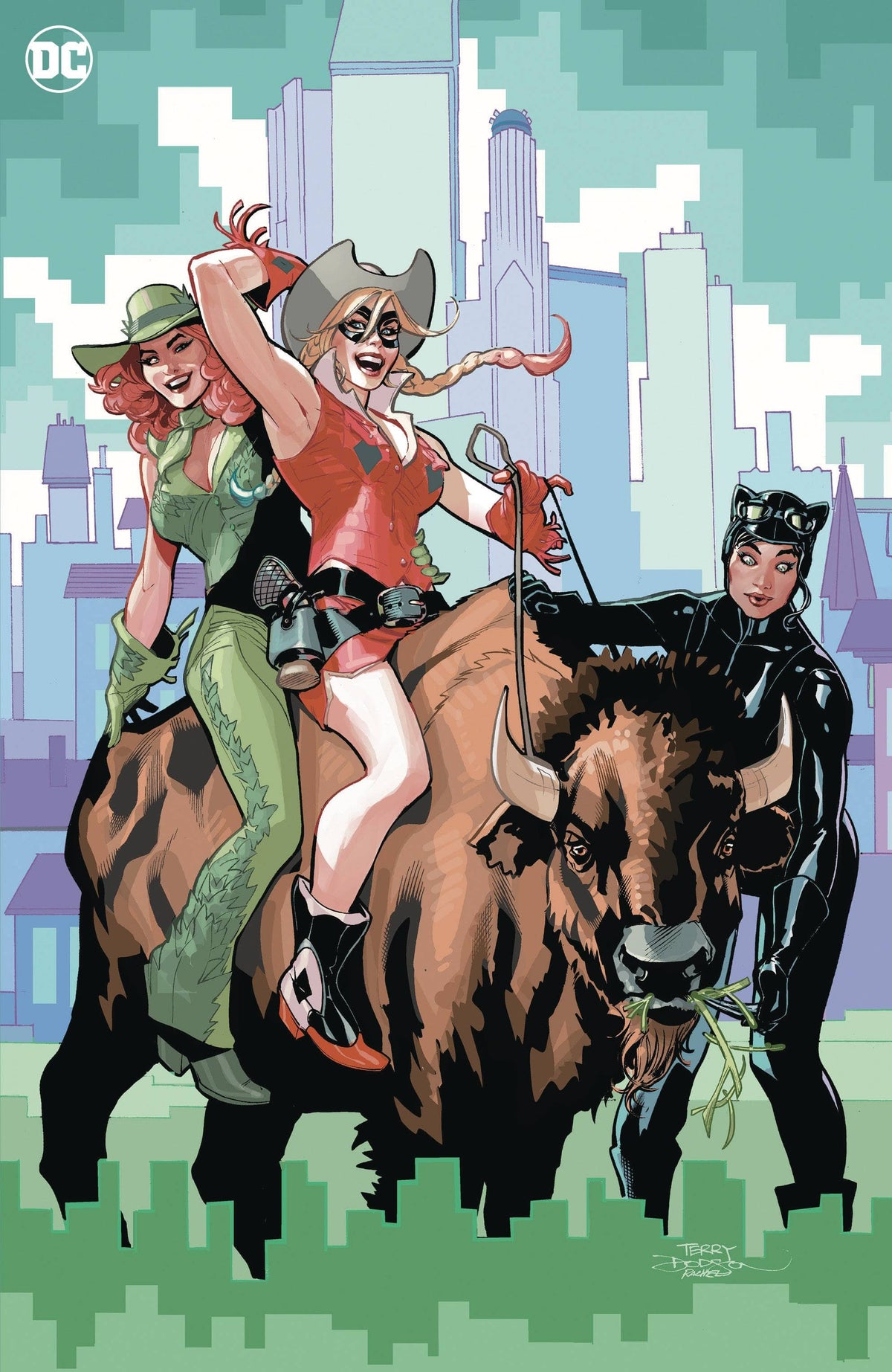 GOTHAM CITY SIRENS #1 (OF 4) CVR H INC 1:50 TERRY DODSON VIRGIN CARD STOCK VAR