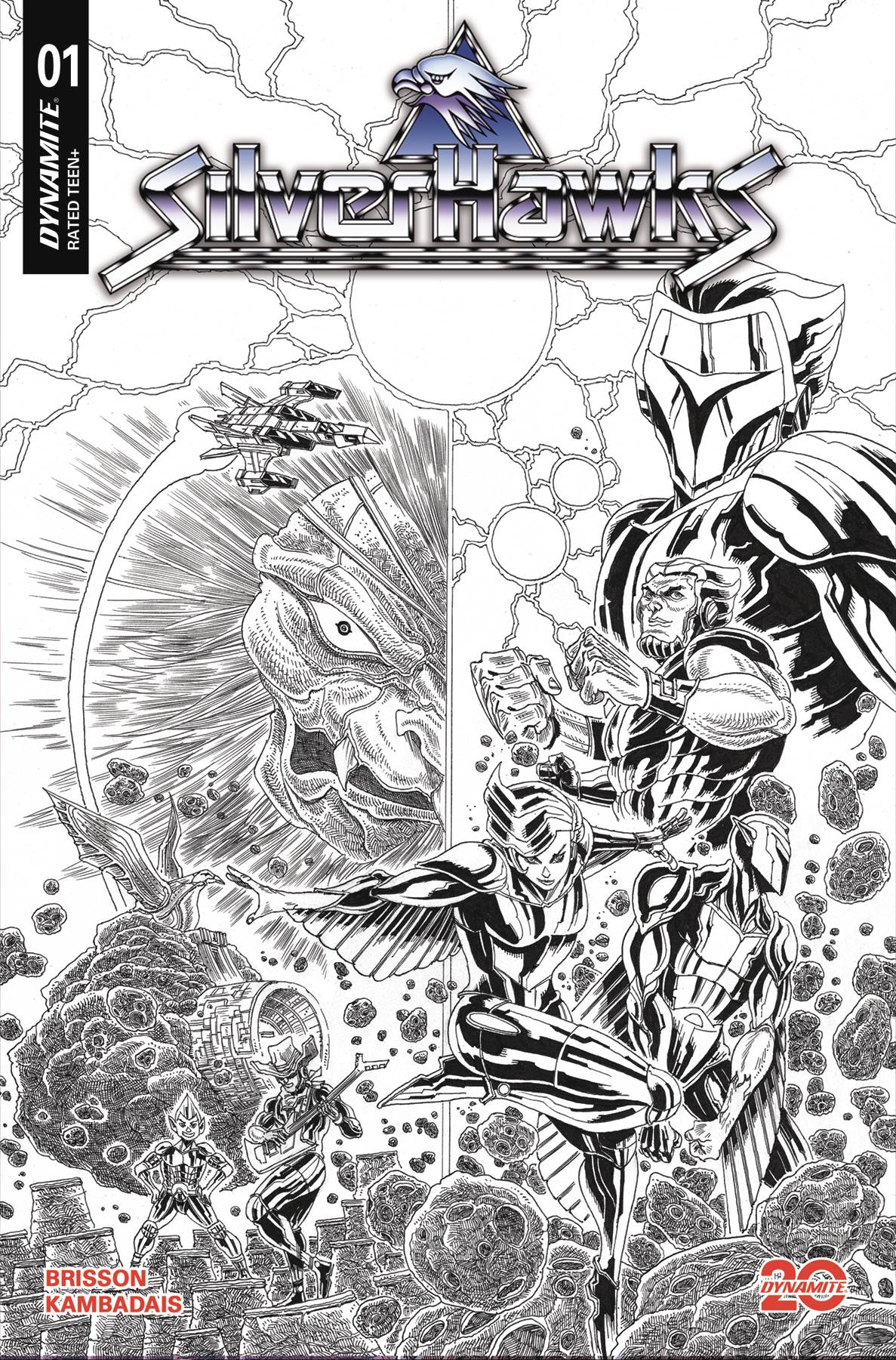 SILVERHAWKS #1 CVR ZA 1:30 INCV STOKOE LINE ART