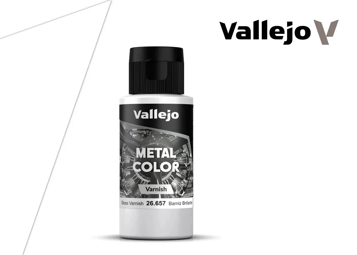 Vallejo: Metal Color: Gloss Metal Varnish 60ml