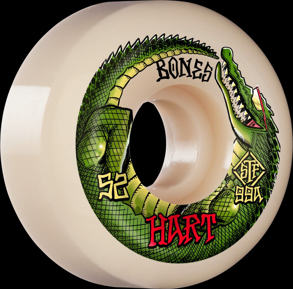 --- Skateboards > Wheels Bones: Pro STF v5 Sidecut 52mm x 99A - Hart Speed Gator 842357159525