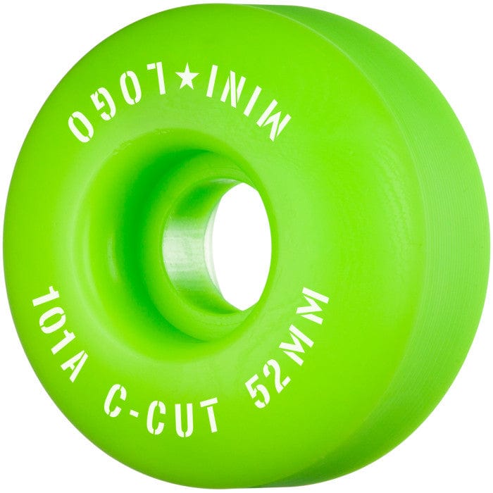 --- Skateboards > Wheels Mini-Logo: 52mm 101A C-Cut ''2'' Wheels - Green 842357149465 842357149465