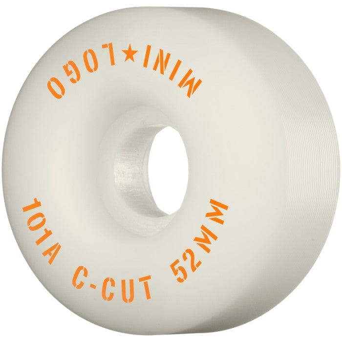 --- Skateboards > Wheels Mini-Logo: C-Cut ''2'' 52mm x 101A - White 842357149496 842357149496