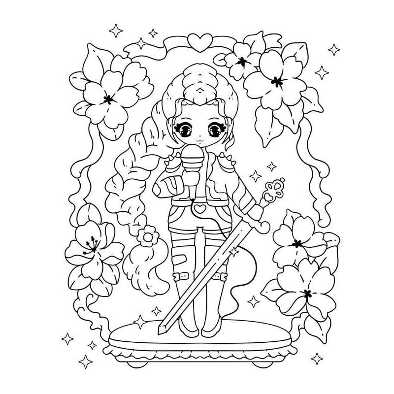 The Unofficial Coloring Book For Fans of KPop Demon Hunters.