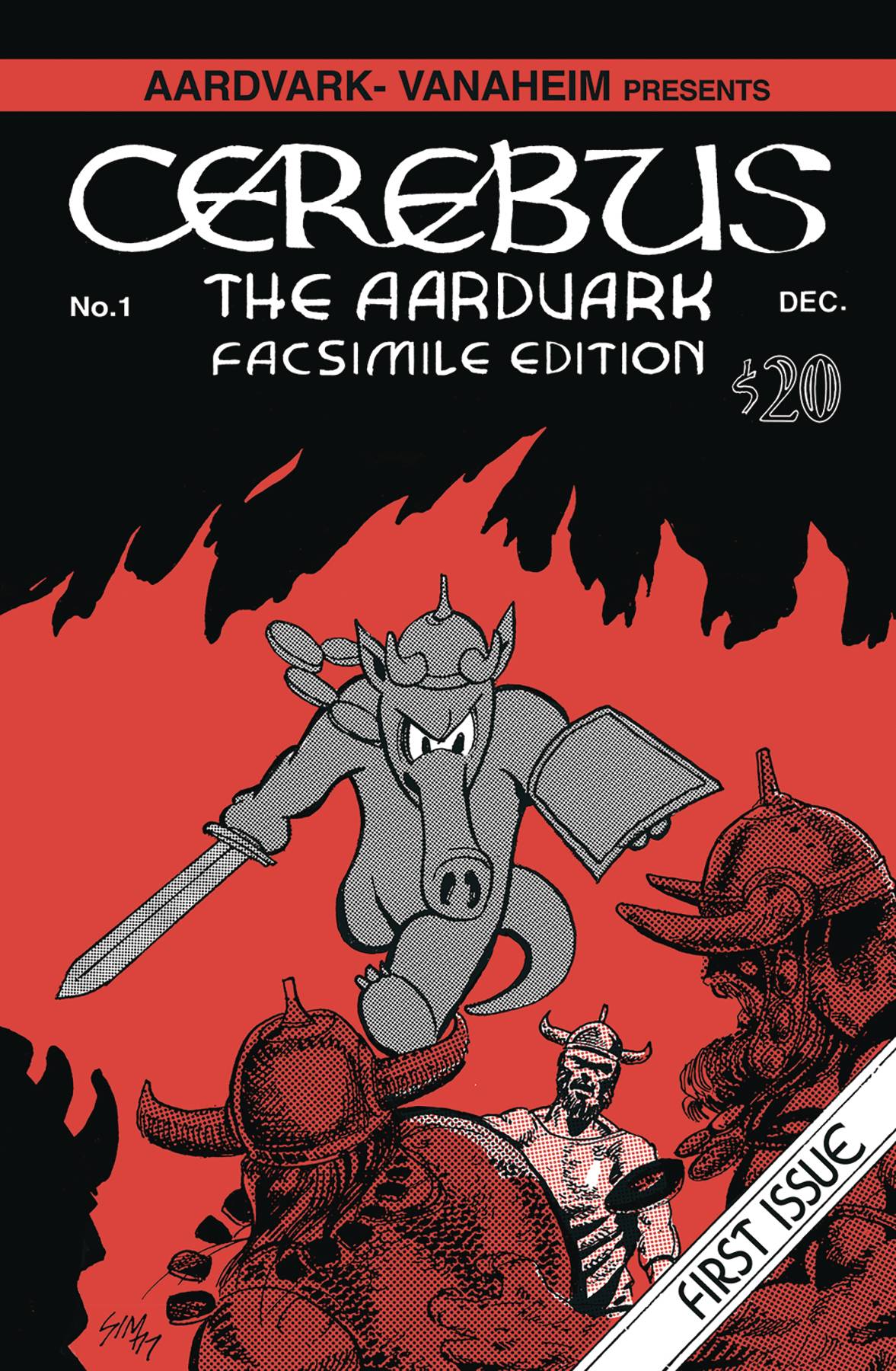 CEREBUS THE AARDVARK #1 FACSIMILIE ED (C: 0-1-2) COMIC COVER