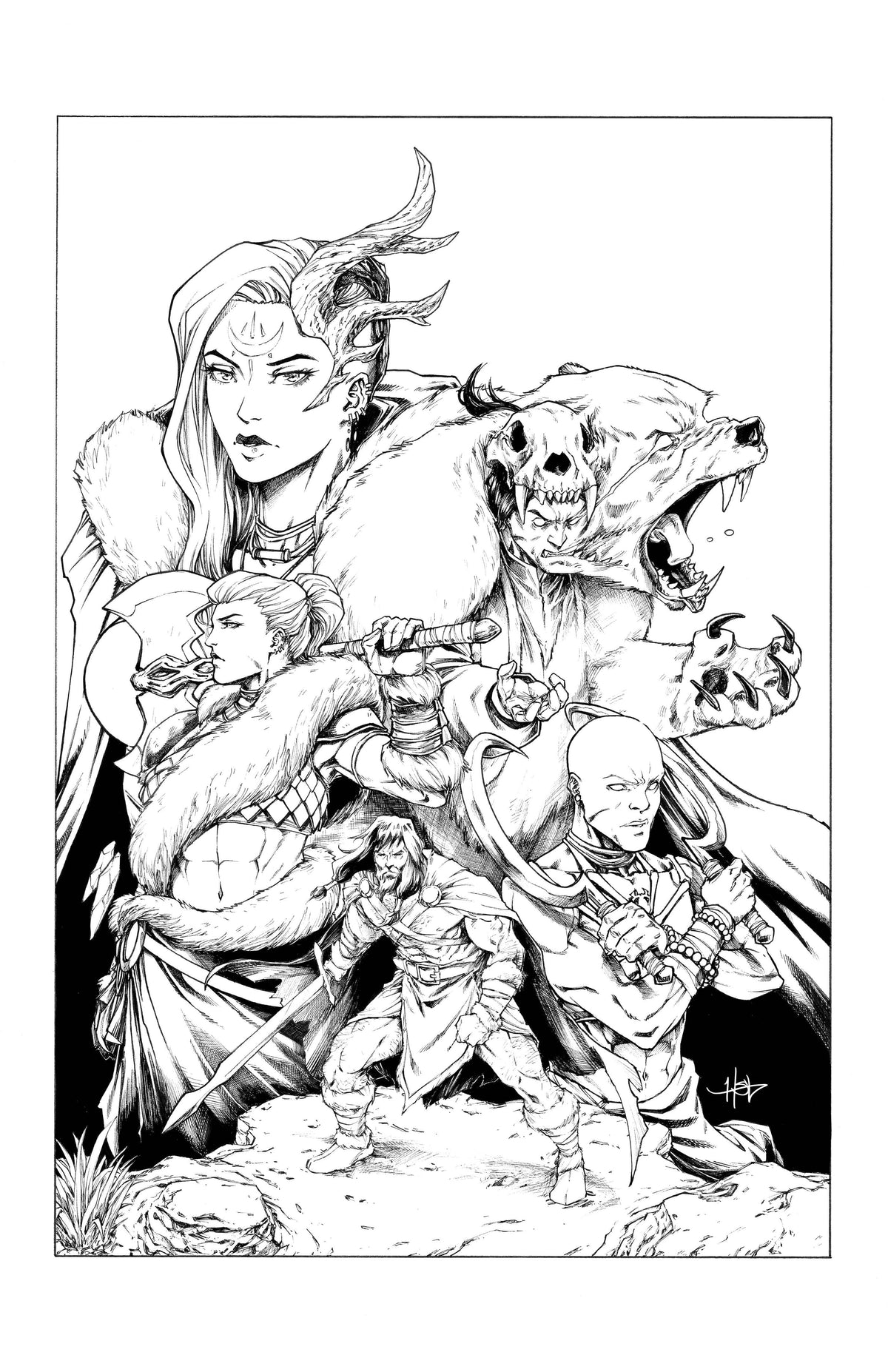 Ablaze Publishing Comic Books MIGHTY BARBARIANS #3 CVR J 15 COPY FOC CREEES LEE INCV 85000892737903101 APR238180