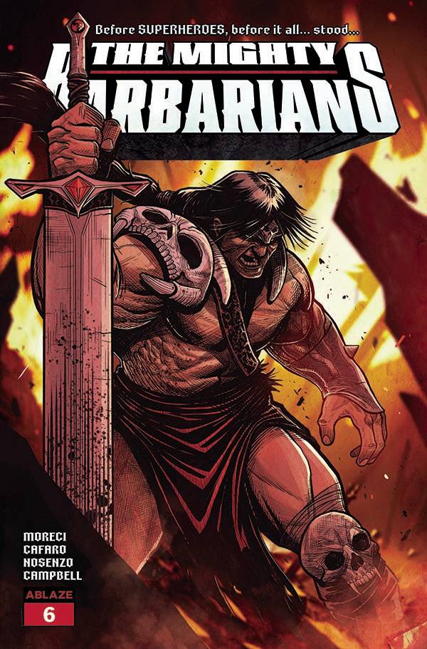 Ablaze Publishing Comic Books MIGHTY BARBARIANS #6 CVR C JORDAN MICHAEL JOHNSON (MR) 85000892737906031 JUL230978