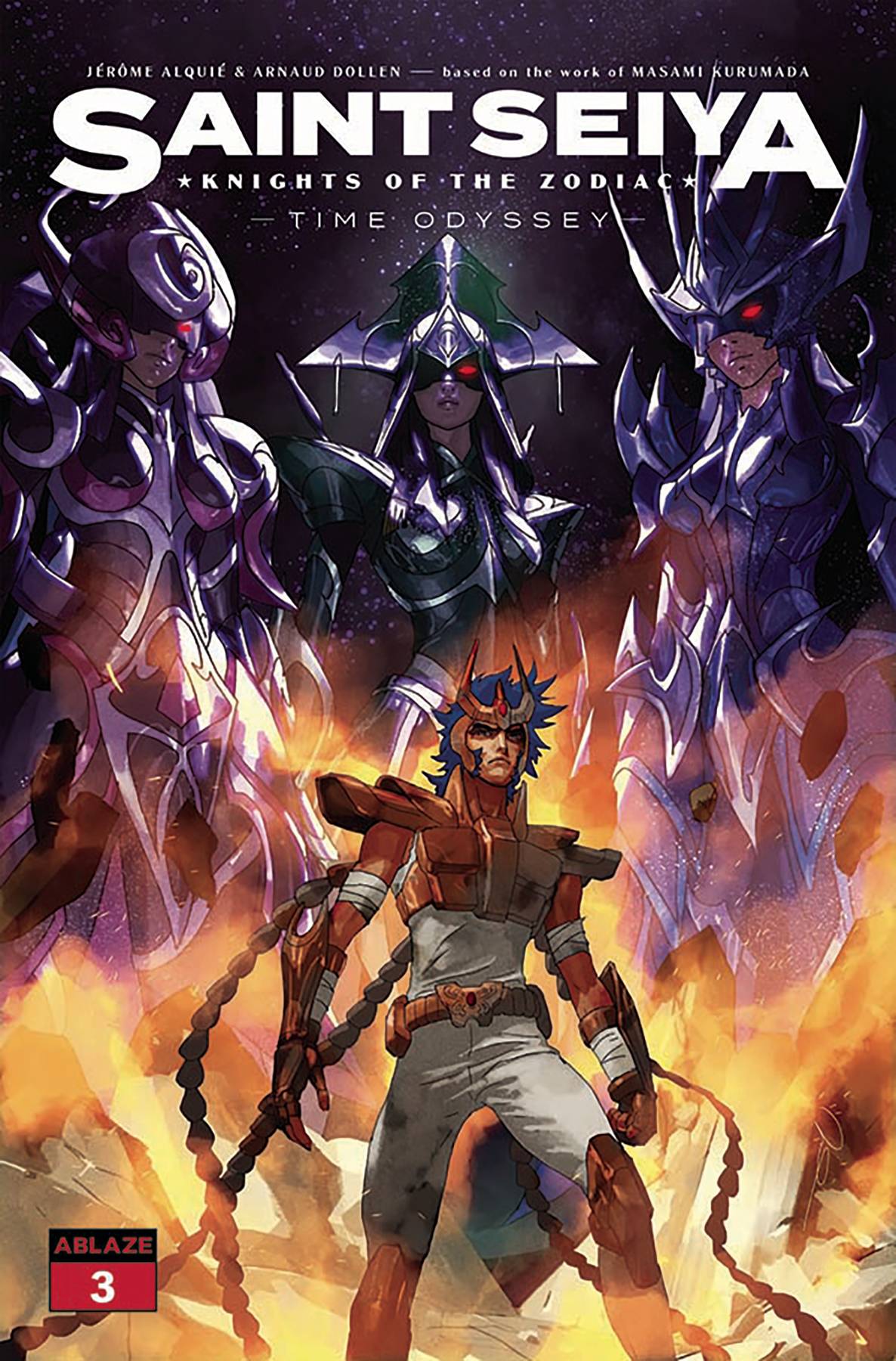 Ablaze Publishing Comic Books SAINT SEIYA KNIGHTS OF ZODIAC TIME ODYSSEY #3 CVR A PAREL 85000892739303011 AUG231091