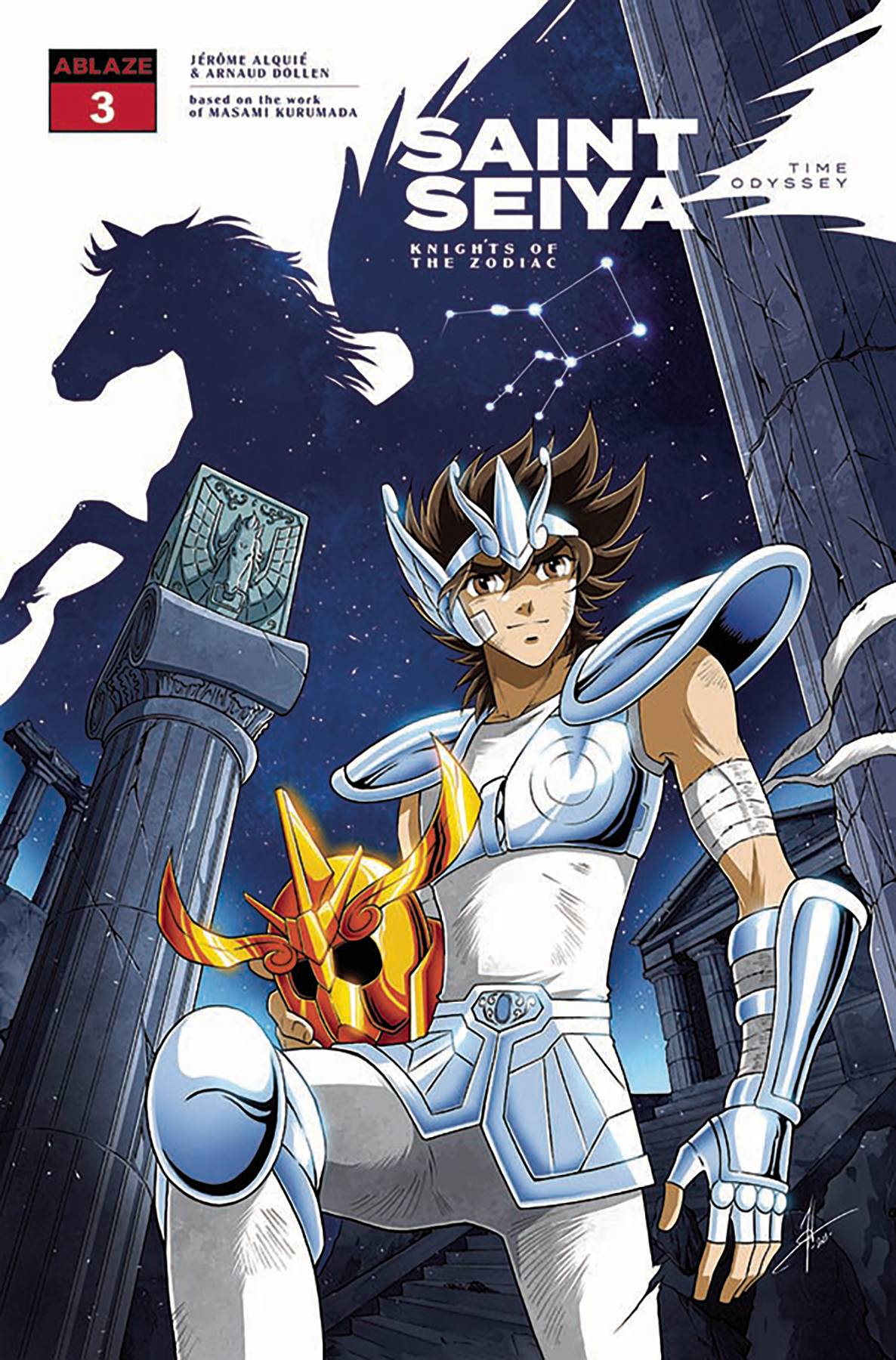 Ablaze Publishing Comic Books SAINT SEIYA KNIGHTS OF ZODIAC TIME ODYSSEY #3 CVR C ALQUIE 85000892739303031 AUG231093