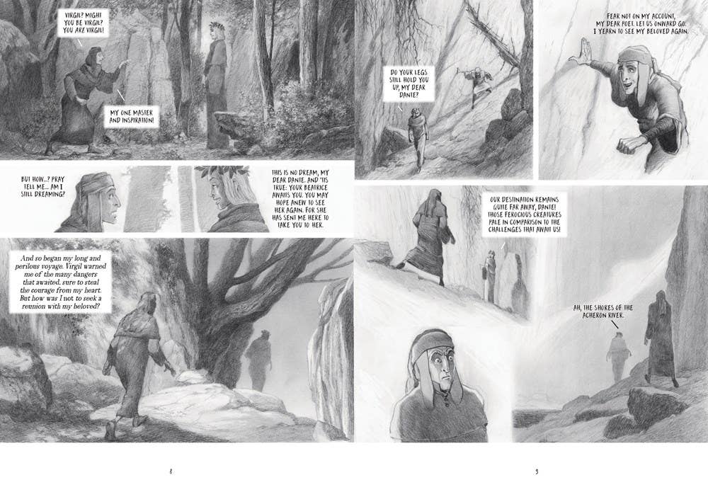 Abrams Graphic Novel Dante's Inferno: A Graphic Novel Adaptation 9781419776755 ABR-9781419776755