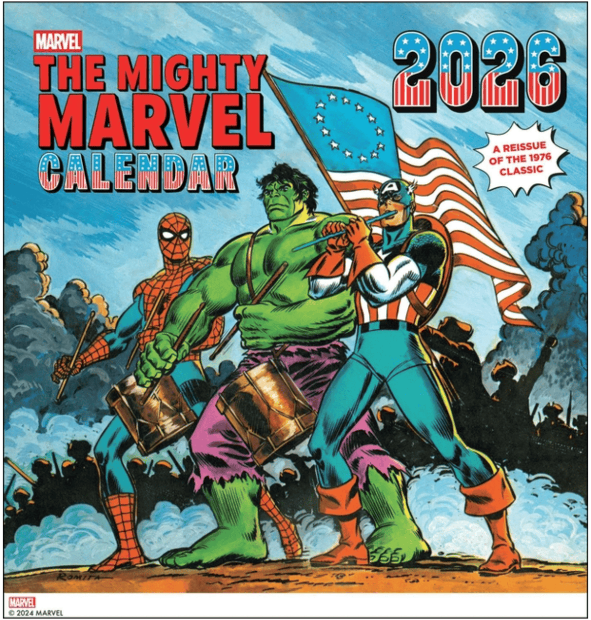 Abrams Stationery > Calendars 2026 Wall Calendar - Mighty Marvel: A Reissue of the 1976 Classic 9781419782978 ING-9781419782978