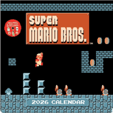 Abrams Stationery > Calendars 2026 Wall Calendar - Super Mario Bros, 8-Bit Retro 9781419783494 ING-9781419783494