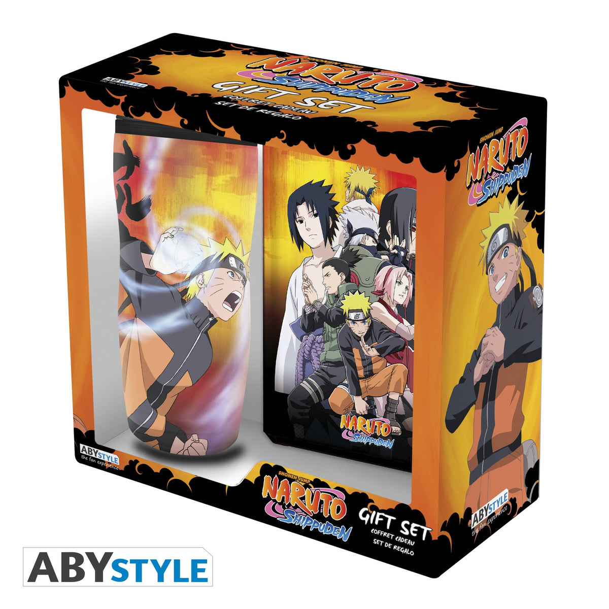 Abysse America Home > Drinkware AbyStyle: Naruto Shippuden - Tumbler & Notebook Gift Set 810066352957 MAR239466