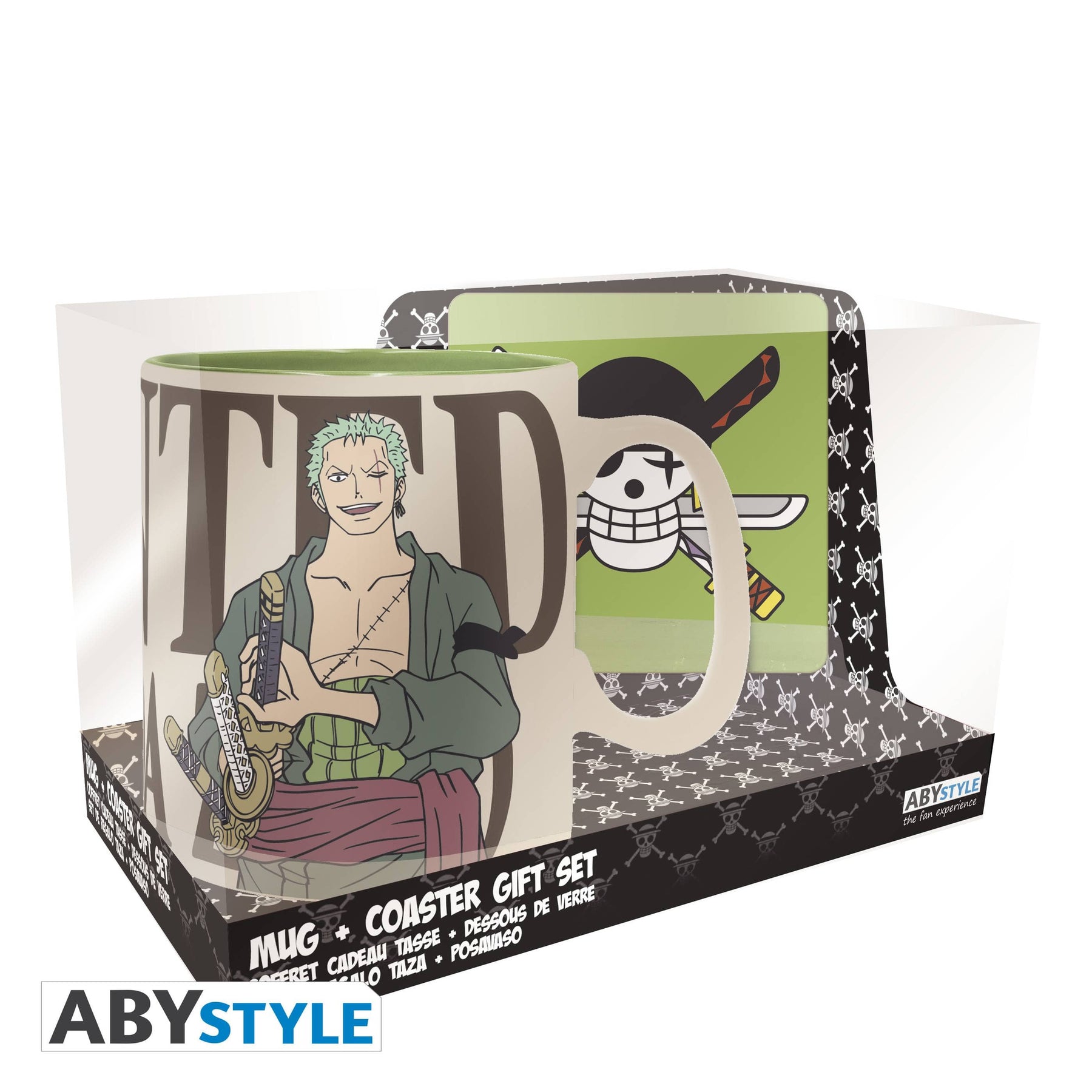 Abysse America Home > Drinkware AbyStyle: One Piece - Zoro Mug & Coaster Set 810066352971 MAR239469