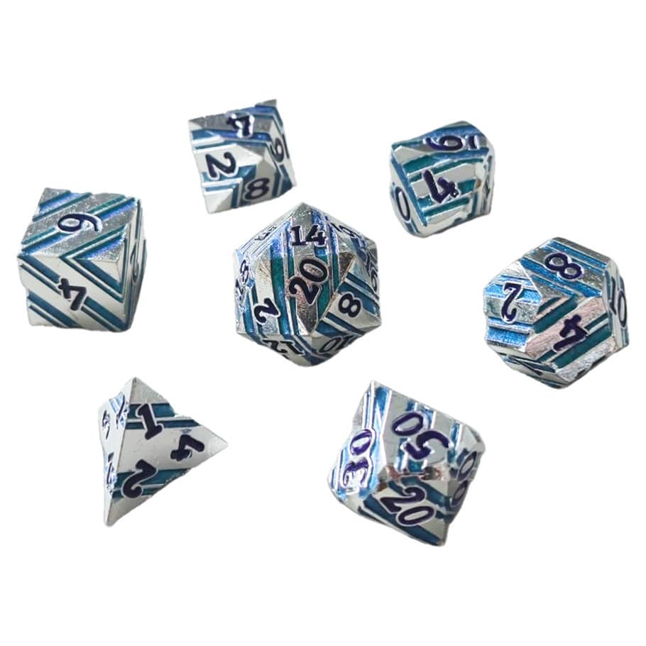 ACD Dice 7-Set Bulkhead Metal Multi Blue 9359627009349 CHR60144