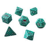 ACD Dice 7-Set Dragonscale Metal Green 9359627008977 CHR60107
