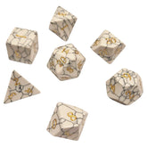 ACD Dice 7-Set Gemstone Howlite 9359627008786 CHR60088