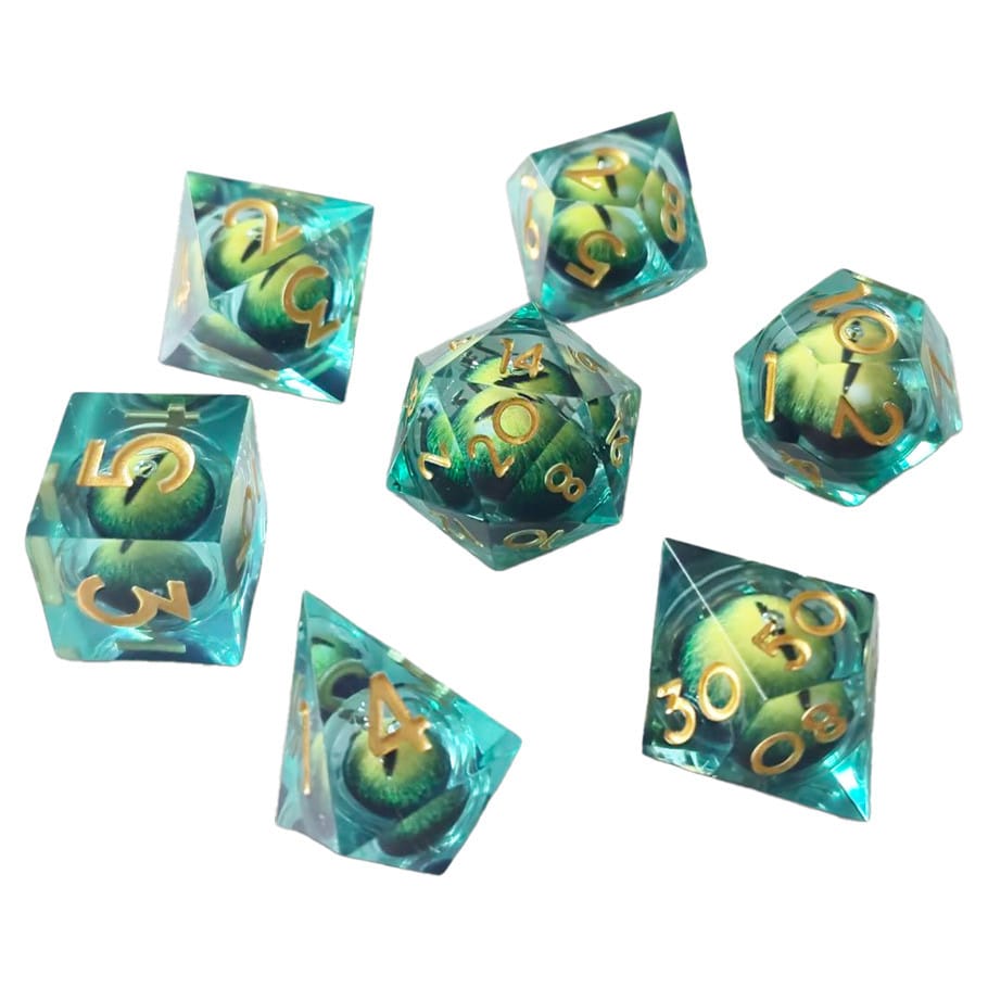 ACD Dice 7-Set ICU Liquid Core Green 9359627008434 CHR60053