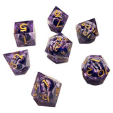 ACD Dice 7-Set ICU Liquid Core Purple 9359627008533 CHR60063