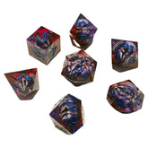 ACD Dice 7-Set ICU Liquid Core Purple Red 9359627008540 CHR60064
