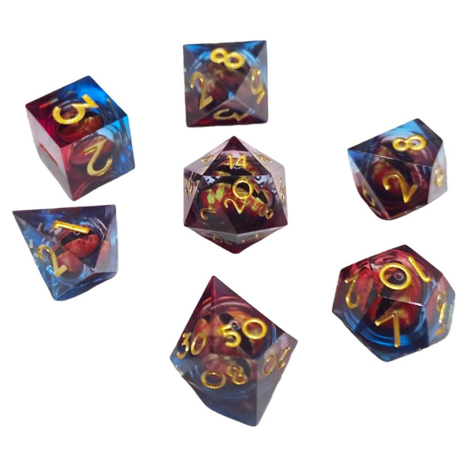 ACD Dice 7-Set Sakura Metal Silver Pink 9359627009271 CHR60137