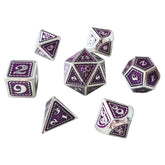 ACD Dice 7-Set Scalemail Metal Purple 9359627009479 CHR60157