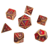 ACD Dice 7-Set Scalemail Metal Purple Red 9359627009462 CHR60156