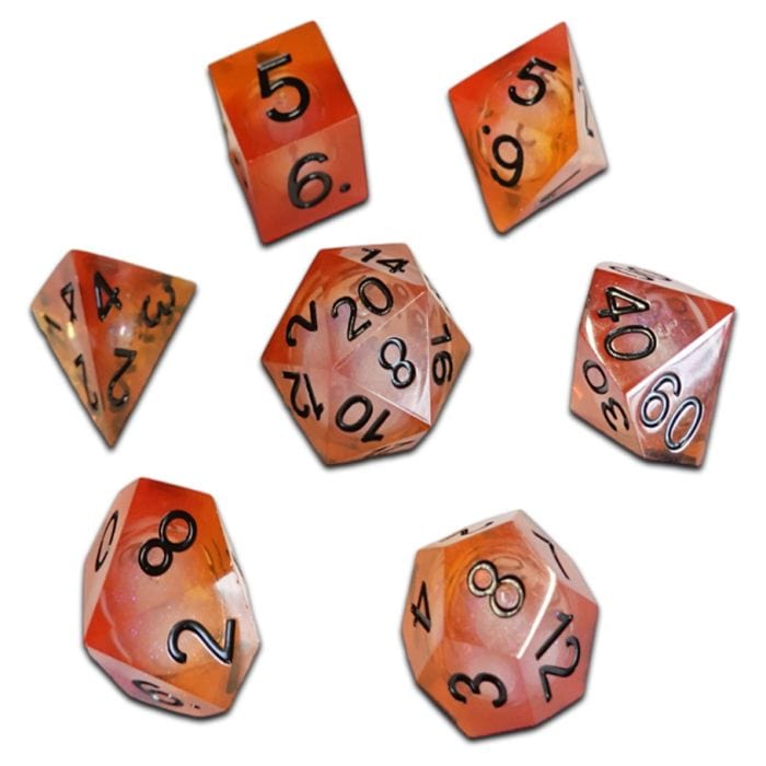 ACD Dice > Other Dice 7-Set Cube Molten Ember 9359627007000 CHR60039