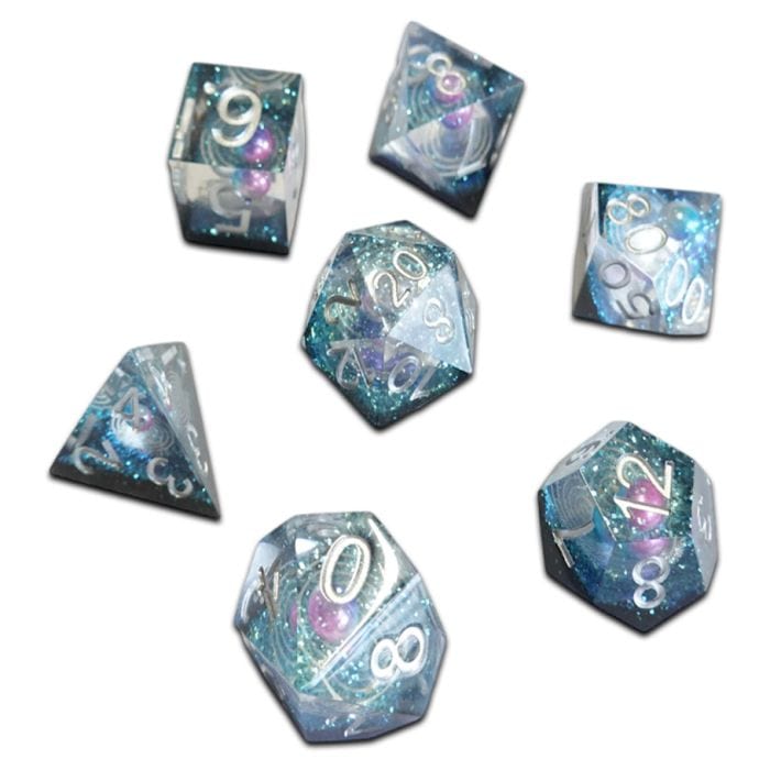 ACD Dice > Other Dice 7-Set Cube Molten Planets 9359627007062 CHR60045