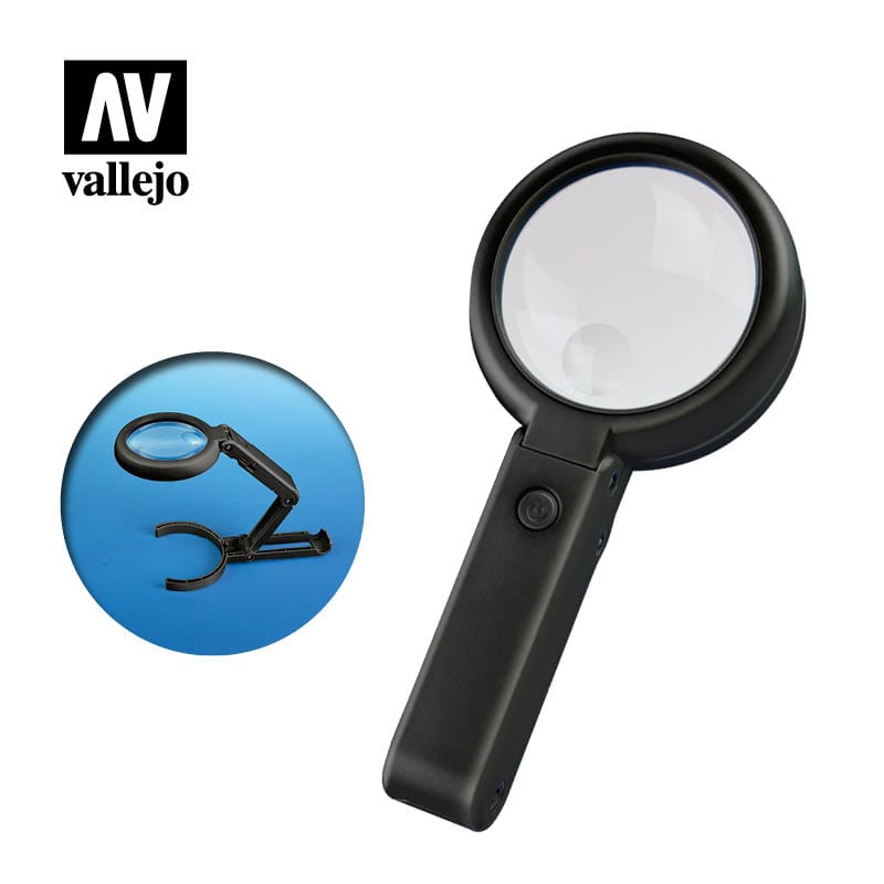 Vallejo Hobby Supplies > Tools Vallejo: Tools - Lightcraft Foldable Led Magnifier 8429551930567 VAL T14002