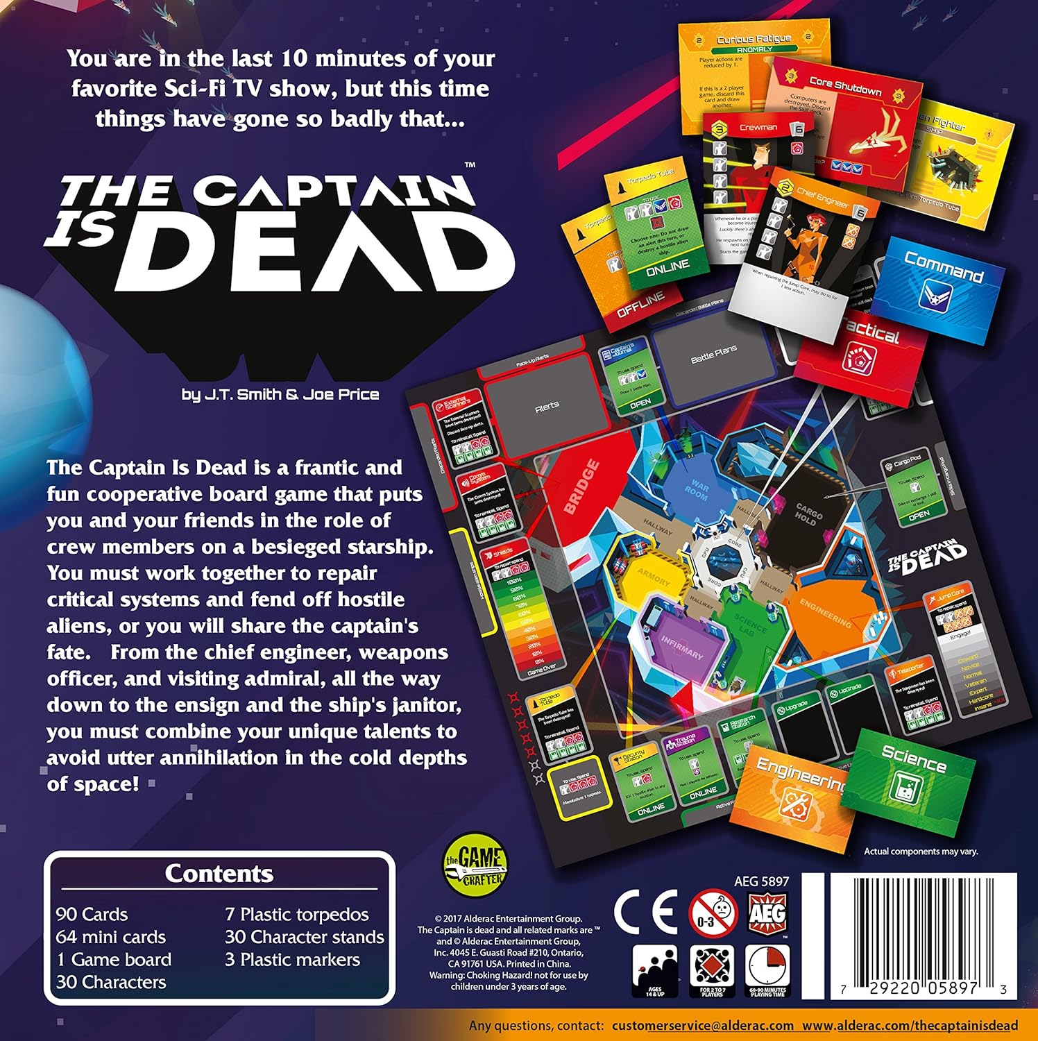 AEG (Alderac Entertainment Group) Board Games > Large Box Games Captain is Dead 729220058973 AEG 5897