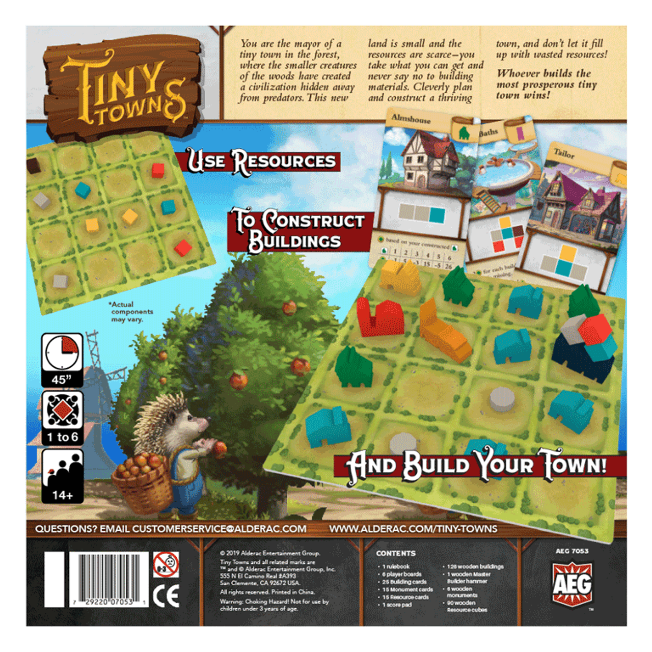 AEG (Alderac Entertainment Group) Board Games > Large Box Games Tiny Towns 729220070531 AEG 7053