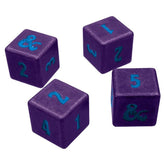 Dungeons & Dragons RPG: Phandelver Campaign - 4D6 Heavy Metal Dice Royal Purple and Sky Blue