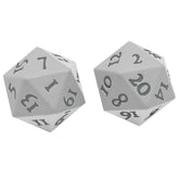 AGD Dice > Ultra-Pro Vivid Heavy Metal Dice: White (2d20) 074427161804 UPI 16180