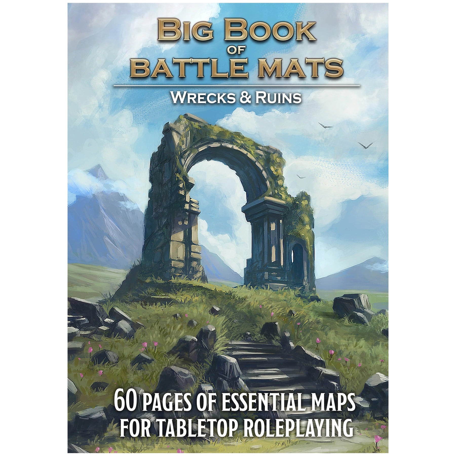 AGD Tabletop Games > Role-Playing Games > Accessories Giant Book of Battle Mats Wilds Wrecks & Ruins 5060703680553 LBM046