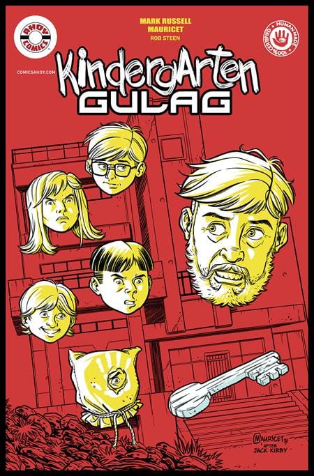 Ahoy Comic Books KINDERGARTEN GULAG (ONE SHOT) CVR B MAURICET WORLDS WITHIN WORLDS KIRBY HOMAGE UNLOCK VAR (MR) (Release Date: 01/27/2027) 85647000849300121 1126AH0516