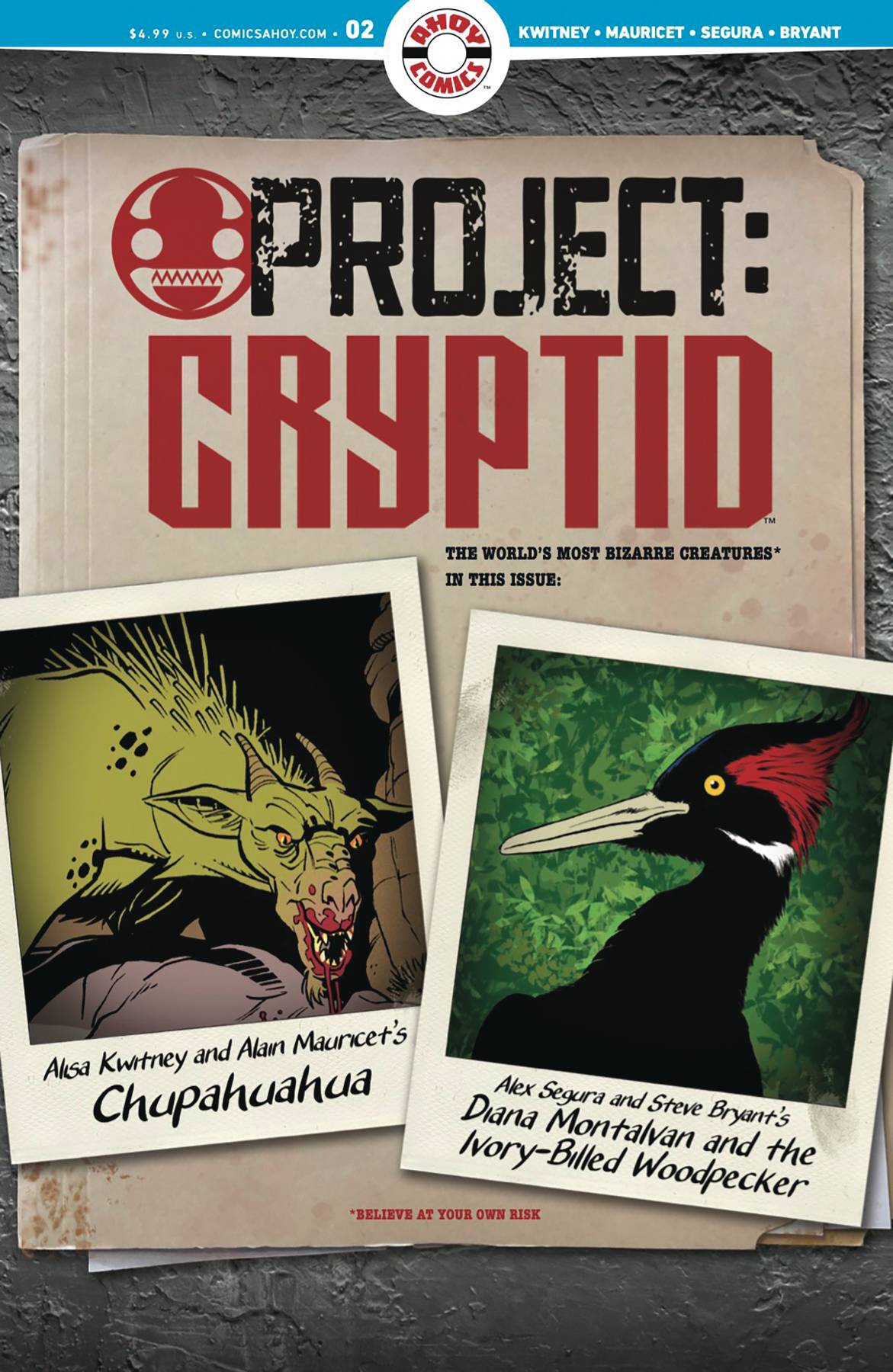 Ahoy Comics Comic Books PROJECT CRYPTID #2 (OF 6) CVR A MAURICET & BRYANT (MR) 85647000832500211 AUG231483