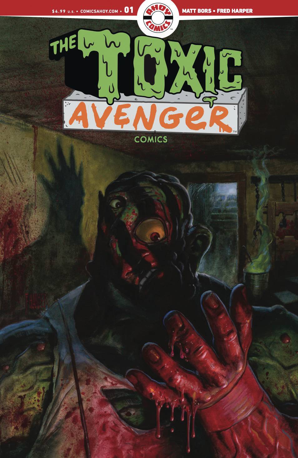 AHOY COMICS Comic Books TOXIC AVENGER COMICS #1 CVR A HARPER (MR) 85647000837000611