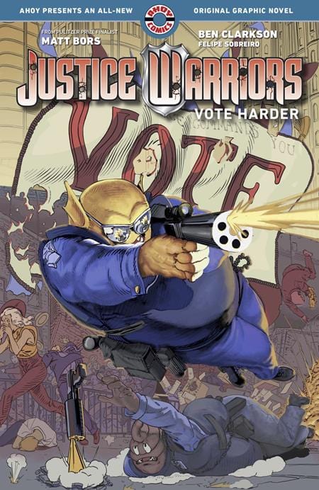 Ahoy Graphic Novel JUSTICE WARRIORS TP VOL 2 VOTE HARDER (MR) 9781952090325 0624AH383