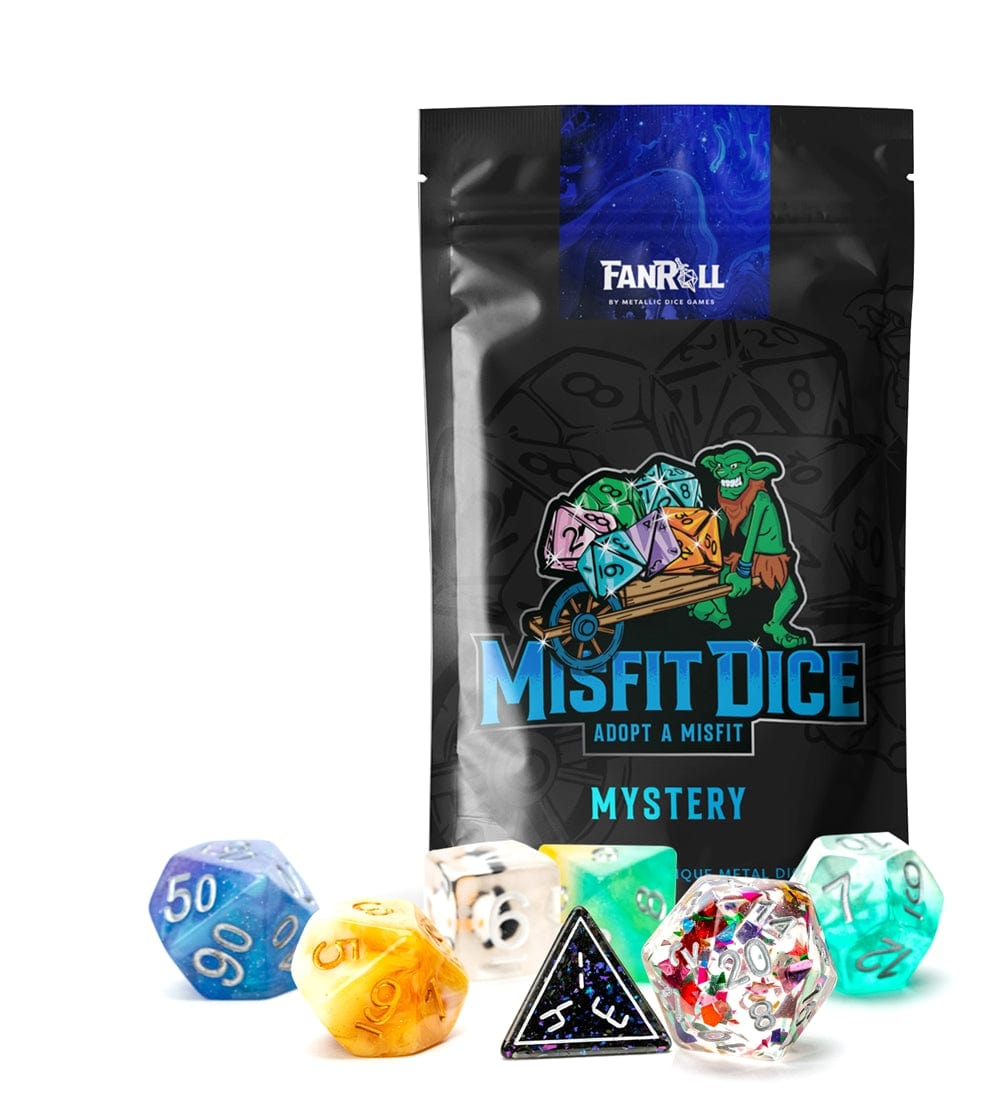 Alliance Games Distribution Dice > Other Dice Mystery Misfit Resin Polyhedral Dice Set (7) 687700231875 MET 9202