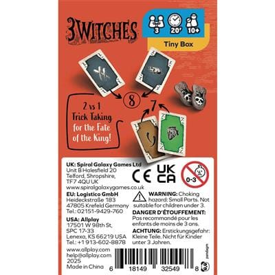 Allplay Card Games 3 Witches 618149325498 GME-3WITCH