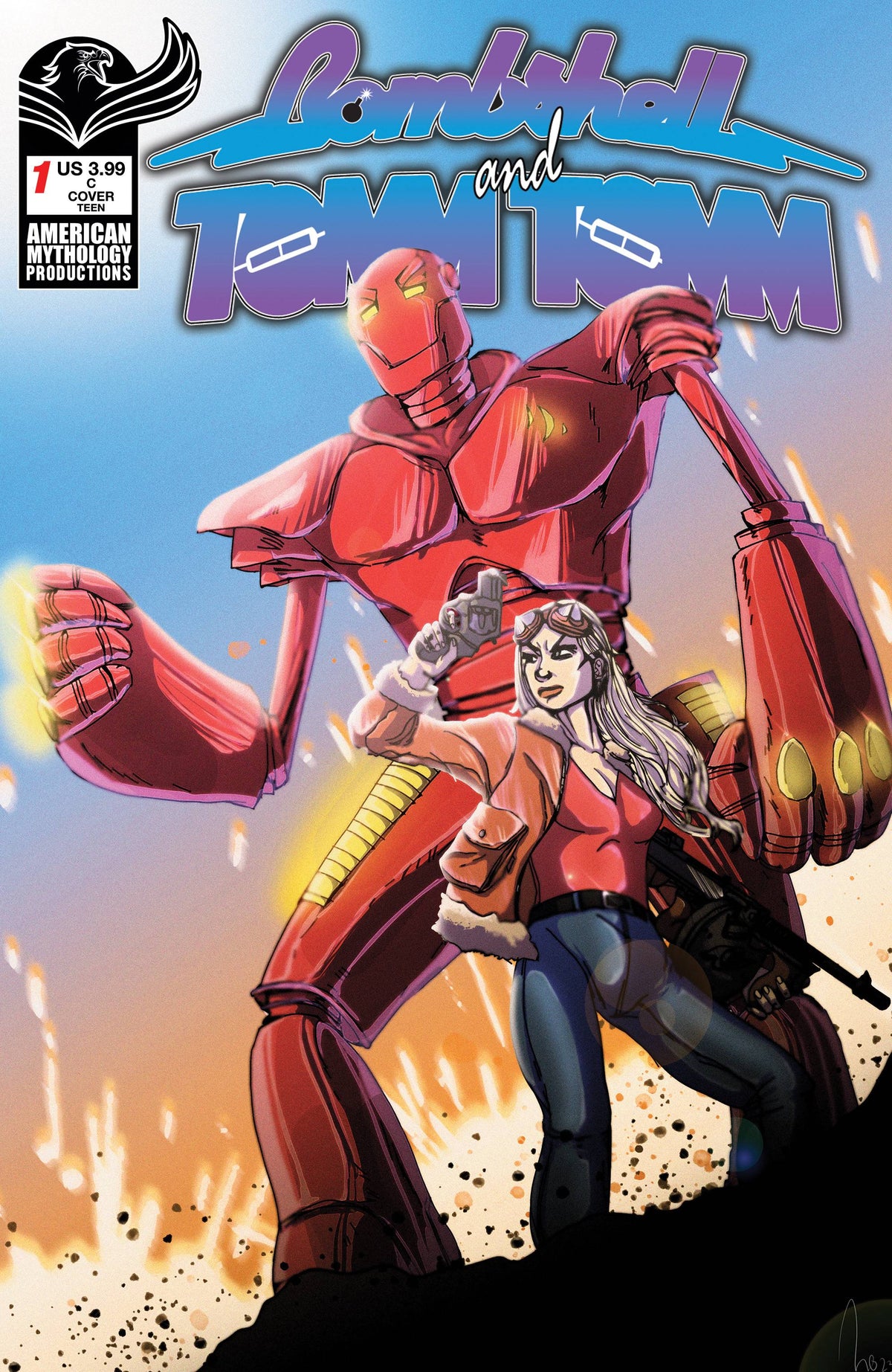AMERICAN MYTHOLOGY PRODUCTIONS Comic Books BOMBSHELL & TOMMTOMM #1 CVR C OLIVER 85609100680910131 JUN231526