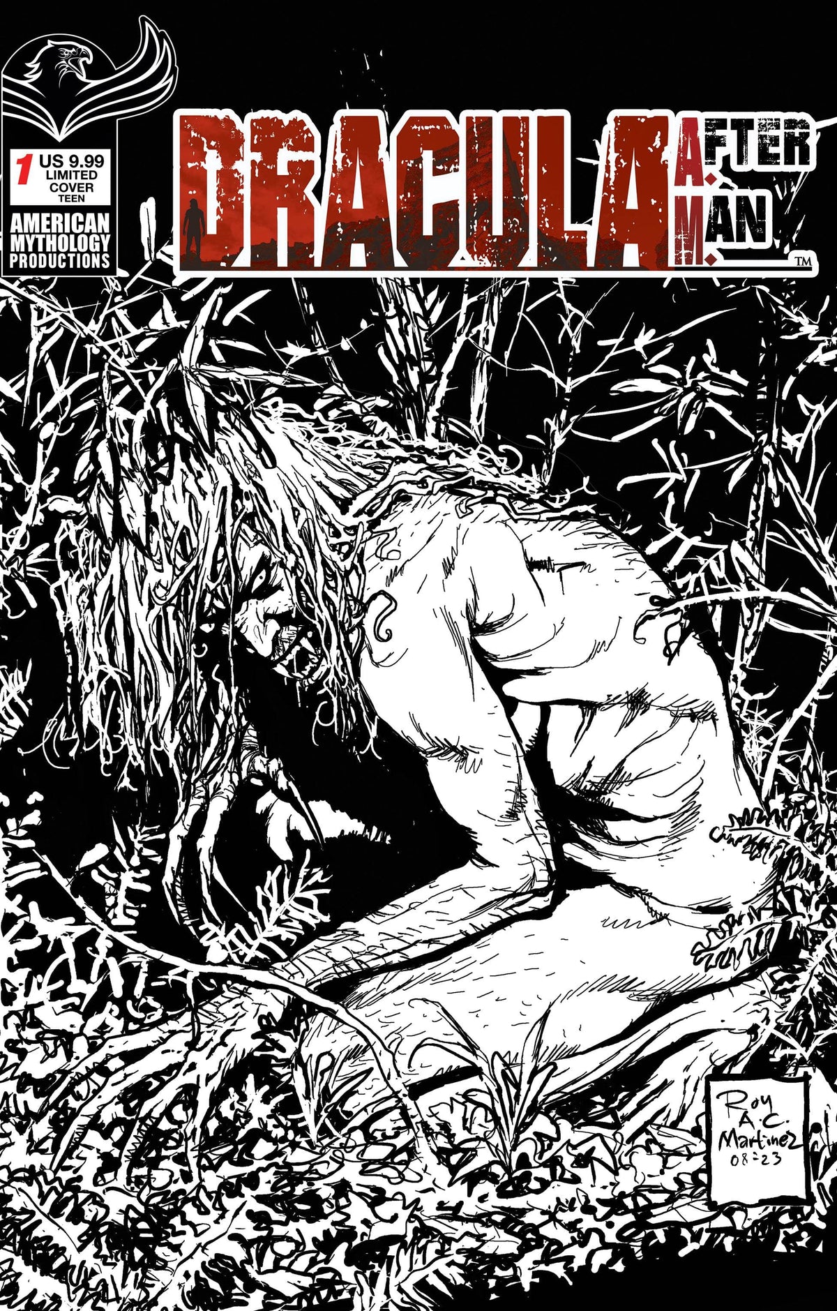 American Mythology Productions Comic Books DRACULA AFTER MAN #1 CVR D LTD ED B&W VIRGIN ART (MR) 85609100632810141 NOV231118