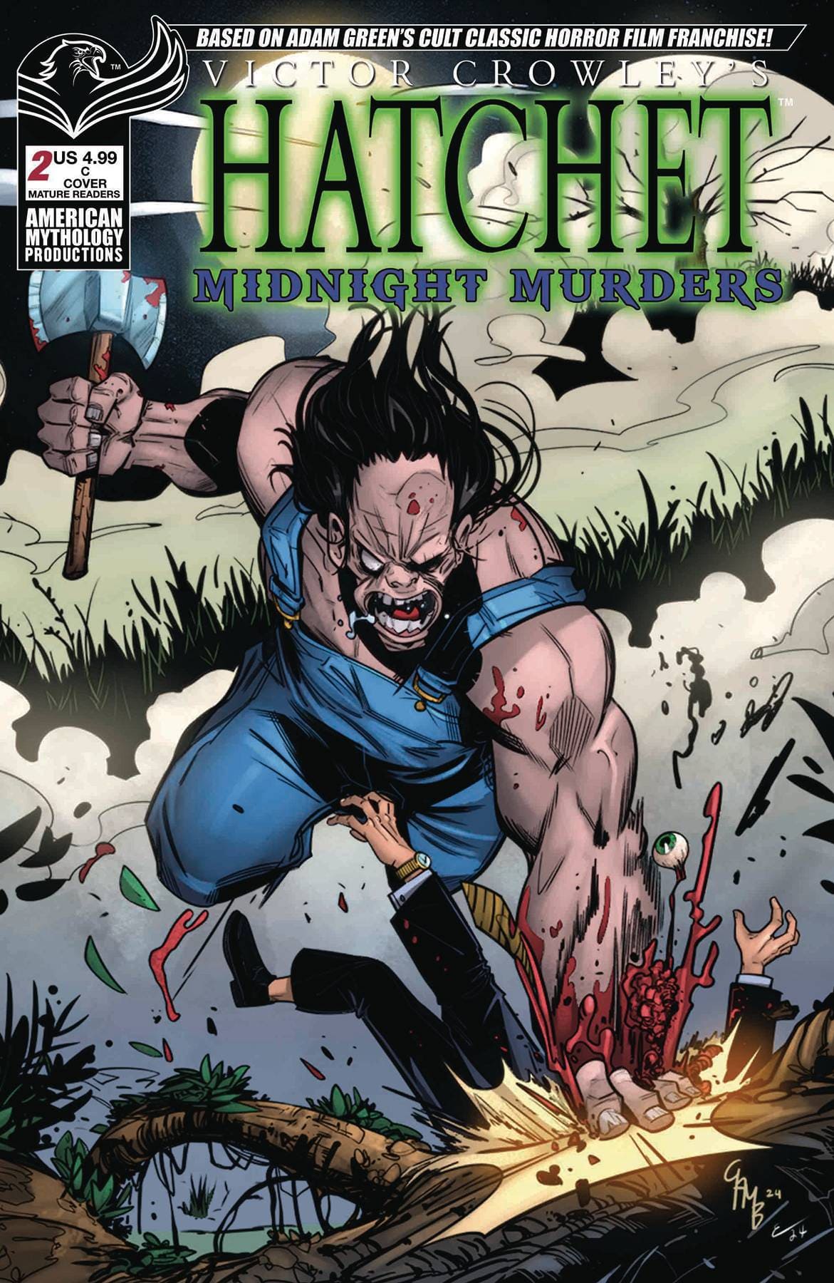 American Mythology Productions Comic Books HATCHET MIDNIGHT MURDERS #2 CVR C GAMBONE 85609100625030231 JUN241319