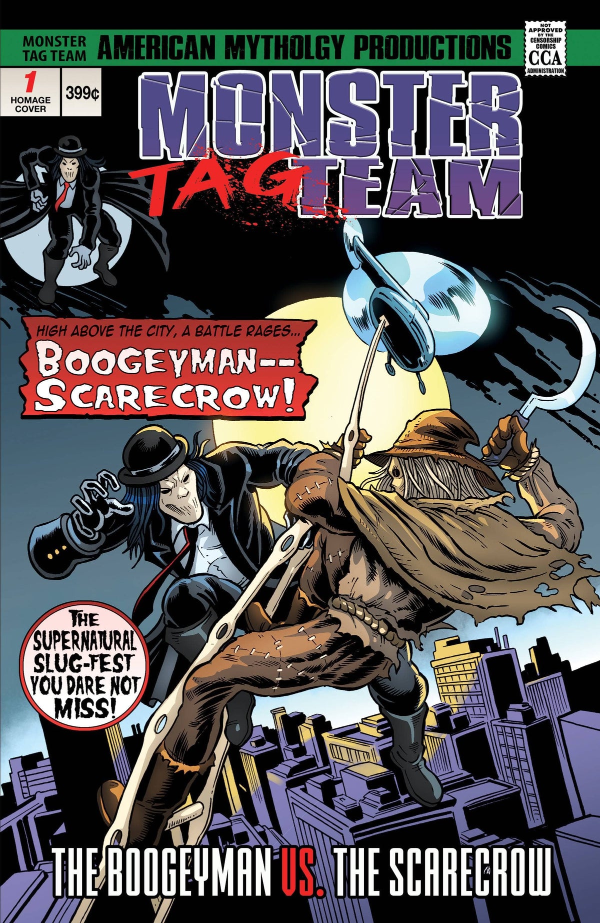 American Mythology Productions Comic Books MONSTER TAG TEAM BOOGEYMAN VS SCARECROW CVR C HOMAGE 85609100659500231 MAY231491