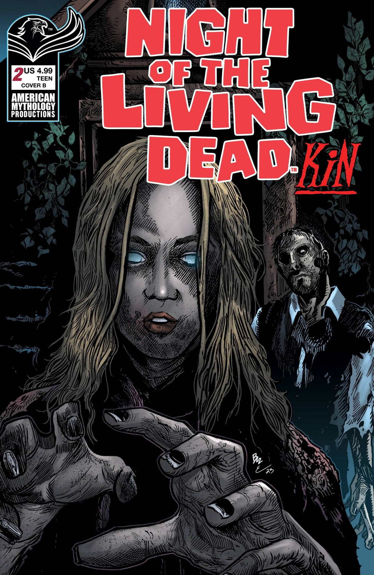 AMERICAN MYTHOLOGY PRODUCTIONS Comic Books Night Of The Living Dead Kin #2 Cvr B Hasson 85609100673120221 DEC231178