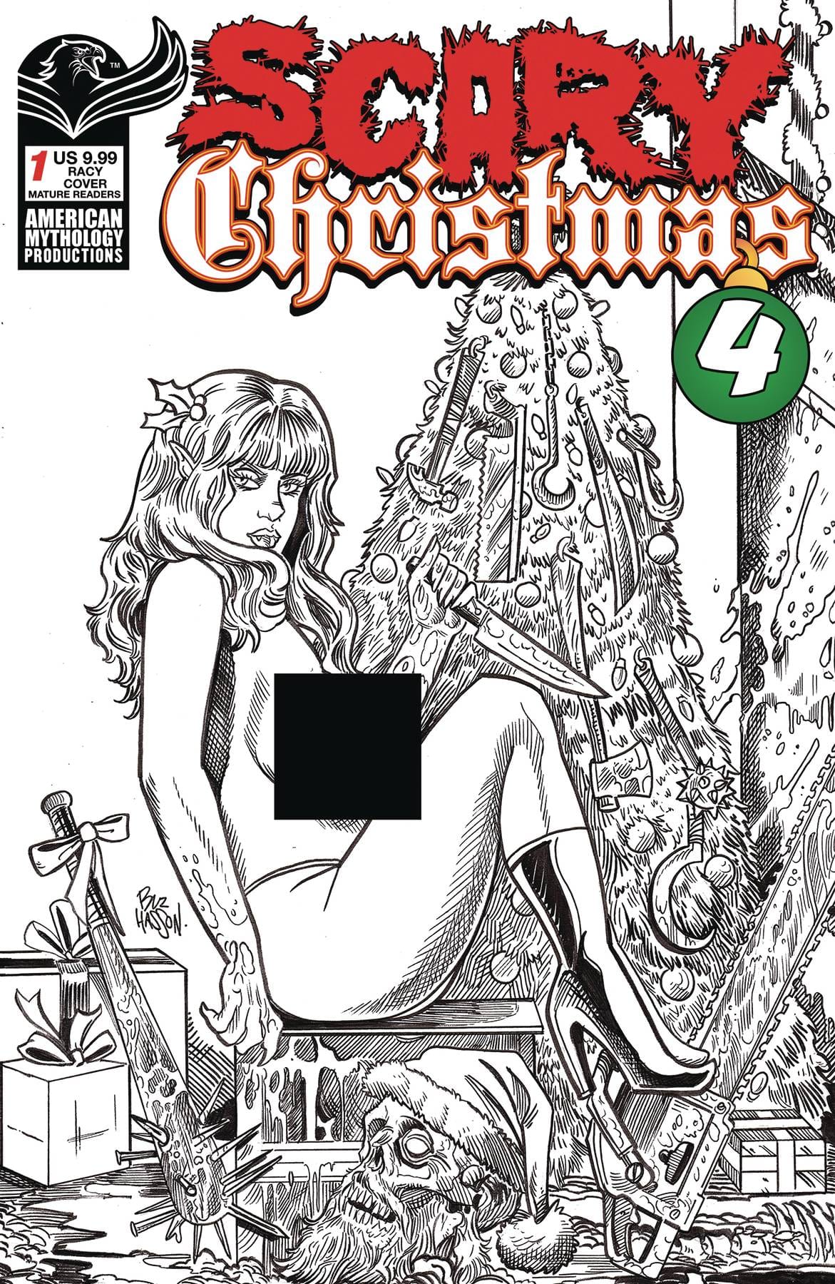 American Mythology Productions Comic Books SCARY CHRISTMAS IV CVR C RACY (MR) 85609100657130131 OCT231419