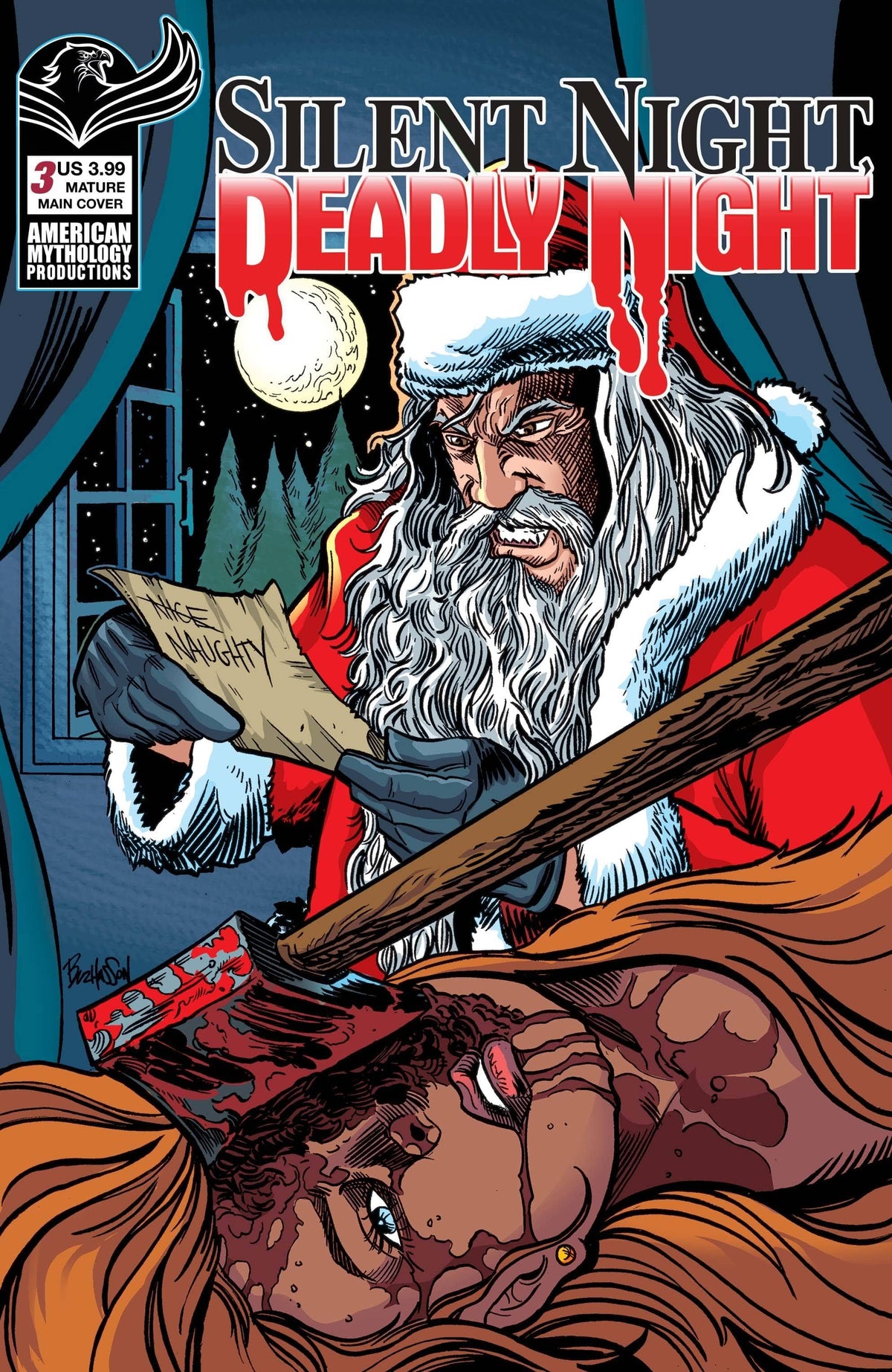 AMERICAN MYTHOLOGY PRODUCTIONS Comic Books Silent Night Deadly Night #3 Main Cvr A Hasson (MR) 85609100675500311 DEC231170