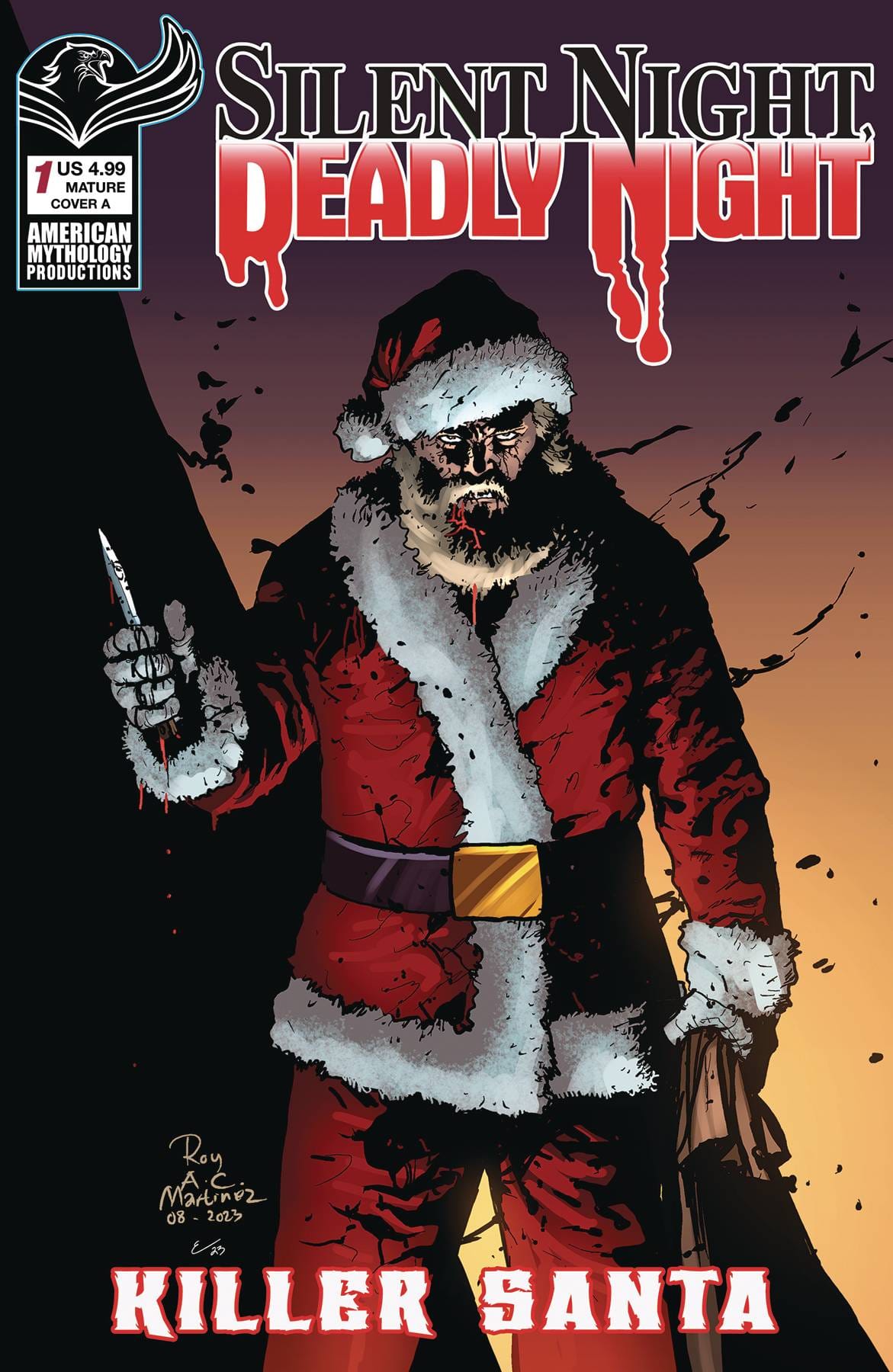 American Mythology Productions Comic Books SILENT NIGHT DEADLY NIGHT KILLER SANTA #1 CVR A MARTINEZ (MR 85609100675510111 OCT231403