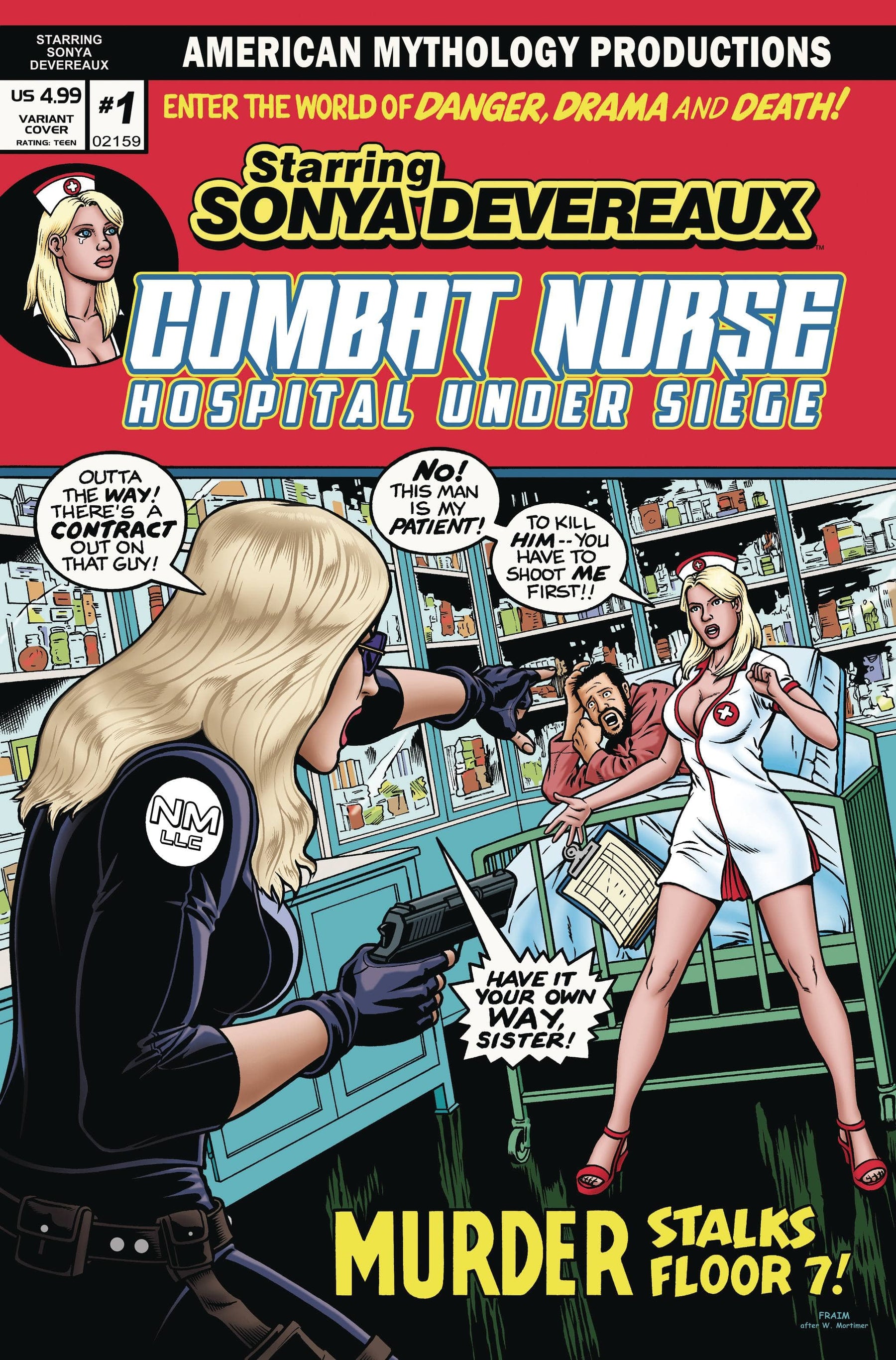 STARRING SONYA DEVEREAUX COMBAT NURSE #1 CVR B HOMAGE